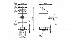 Датчик давления с дисплеем 		PN2090 IFM Electronic