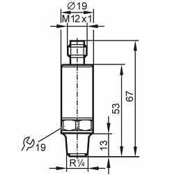 Датчик давления с IO-Link 		PV2102	 IFM Electronic