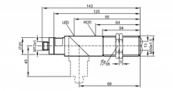 Датчик диффузного отражения 		OI8502 IFM Electronic