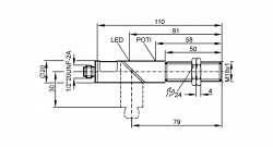 Емкостной датчик 		KG3500 IFM Electronic